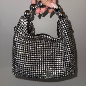 Black Rhinestone Clutch